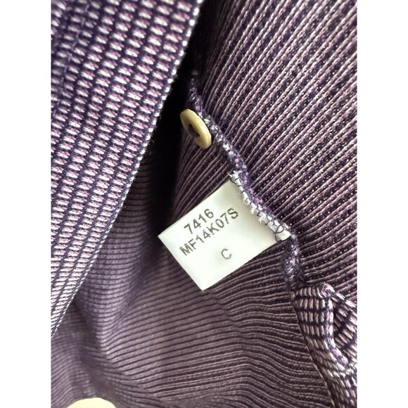 Peter Millar Polo Shirt Mens Size XXL Purple Stripe Cotton Short Sleeves - Picture 7 of 8